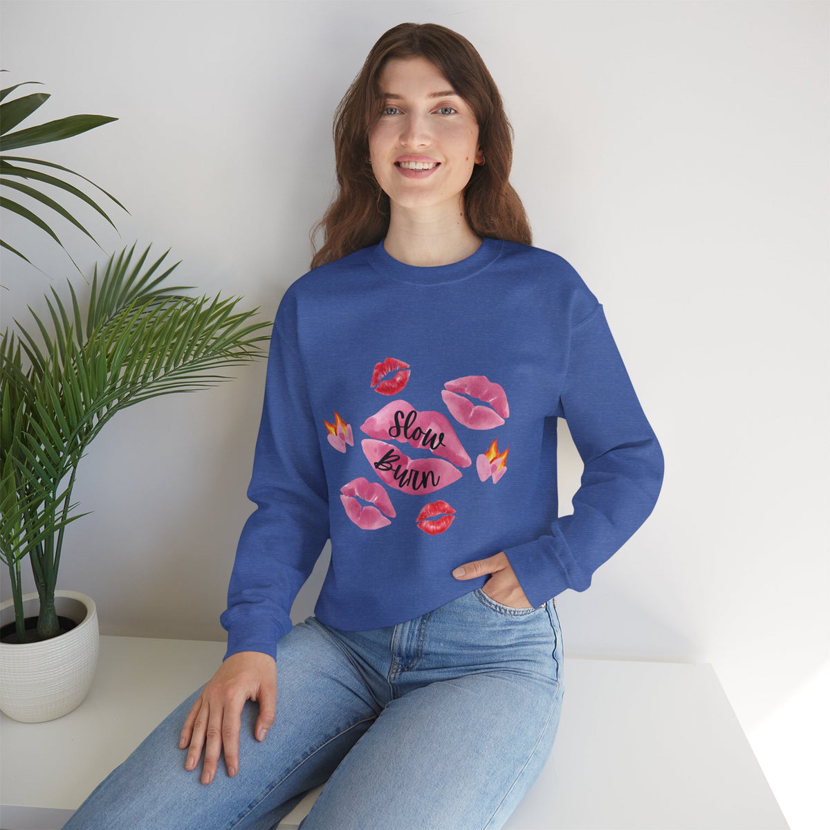 Kiss “Slow Burn” Trope Crewneck