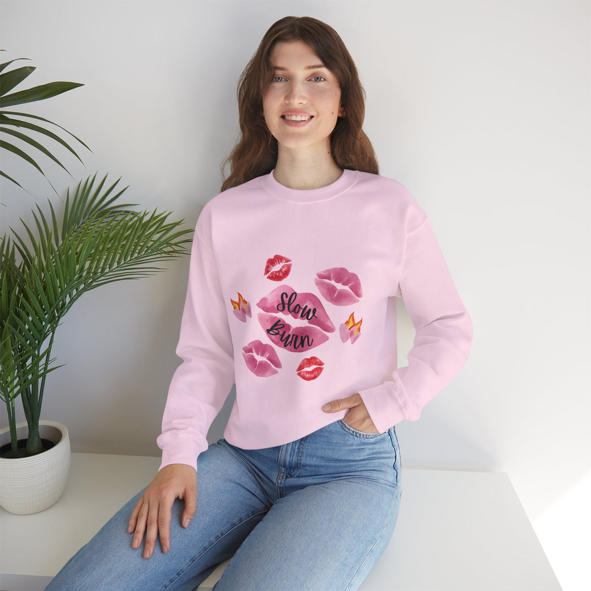 Kiss “Slow Burn” Trope Crewneck