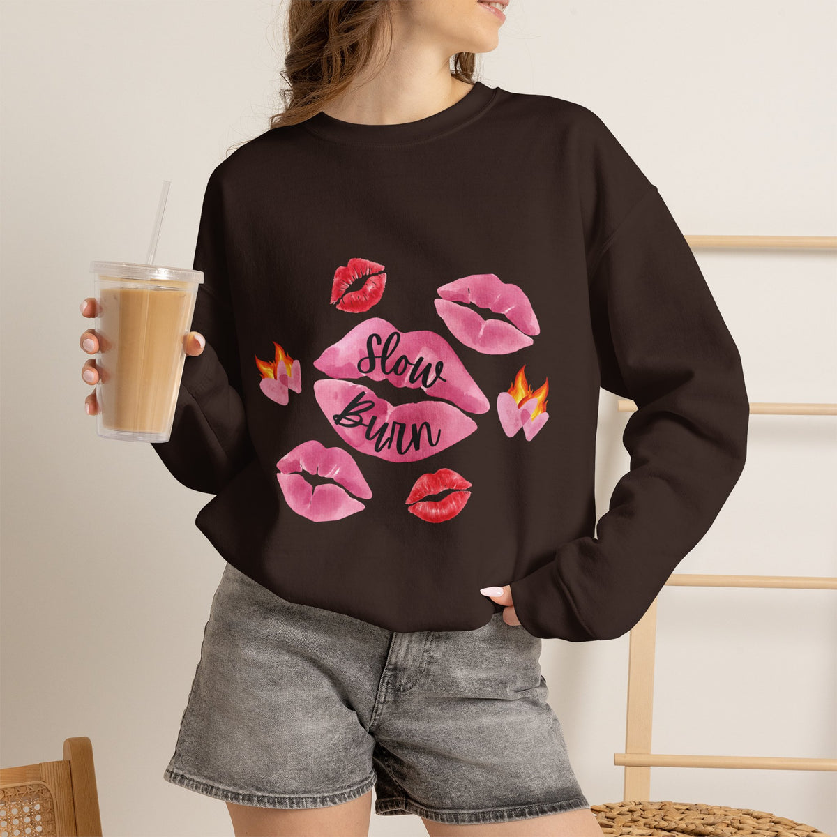 Kiss “Slow Burn” Trope Crewneck