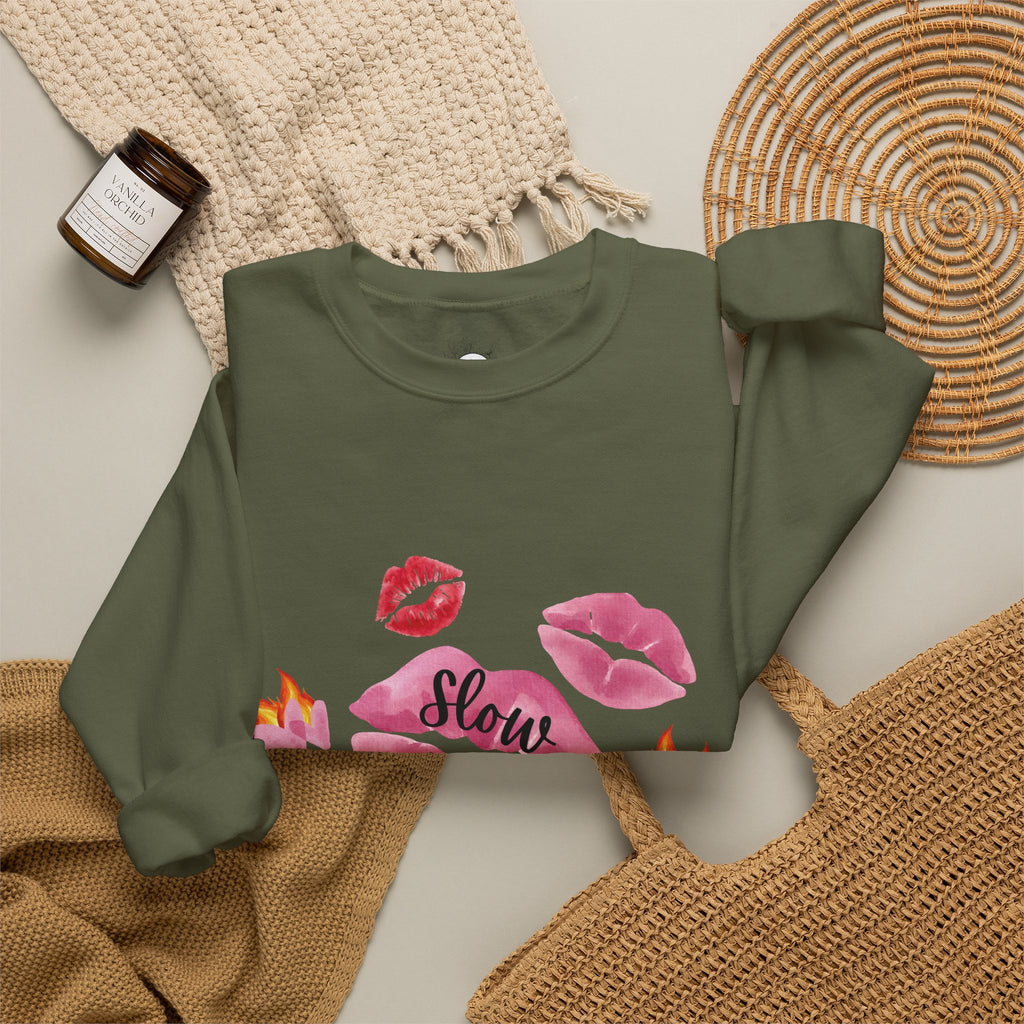 Kiss “Slow Burn” Trope Crewneck