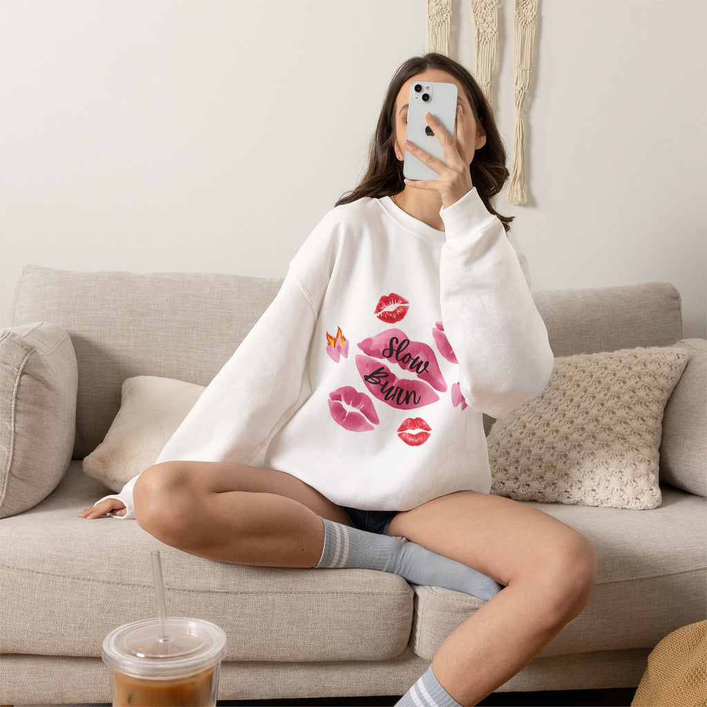 Kiss “Slow Burn” Trope Crewneck