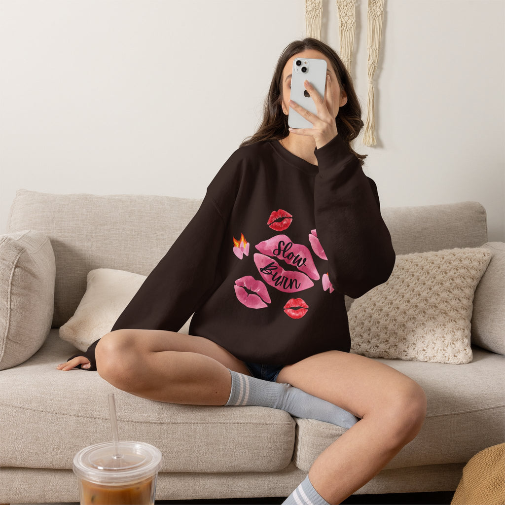 Kiss “Slow Burn” Trope Crewneck