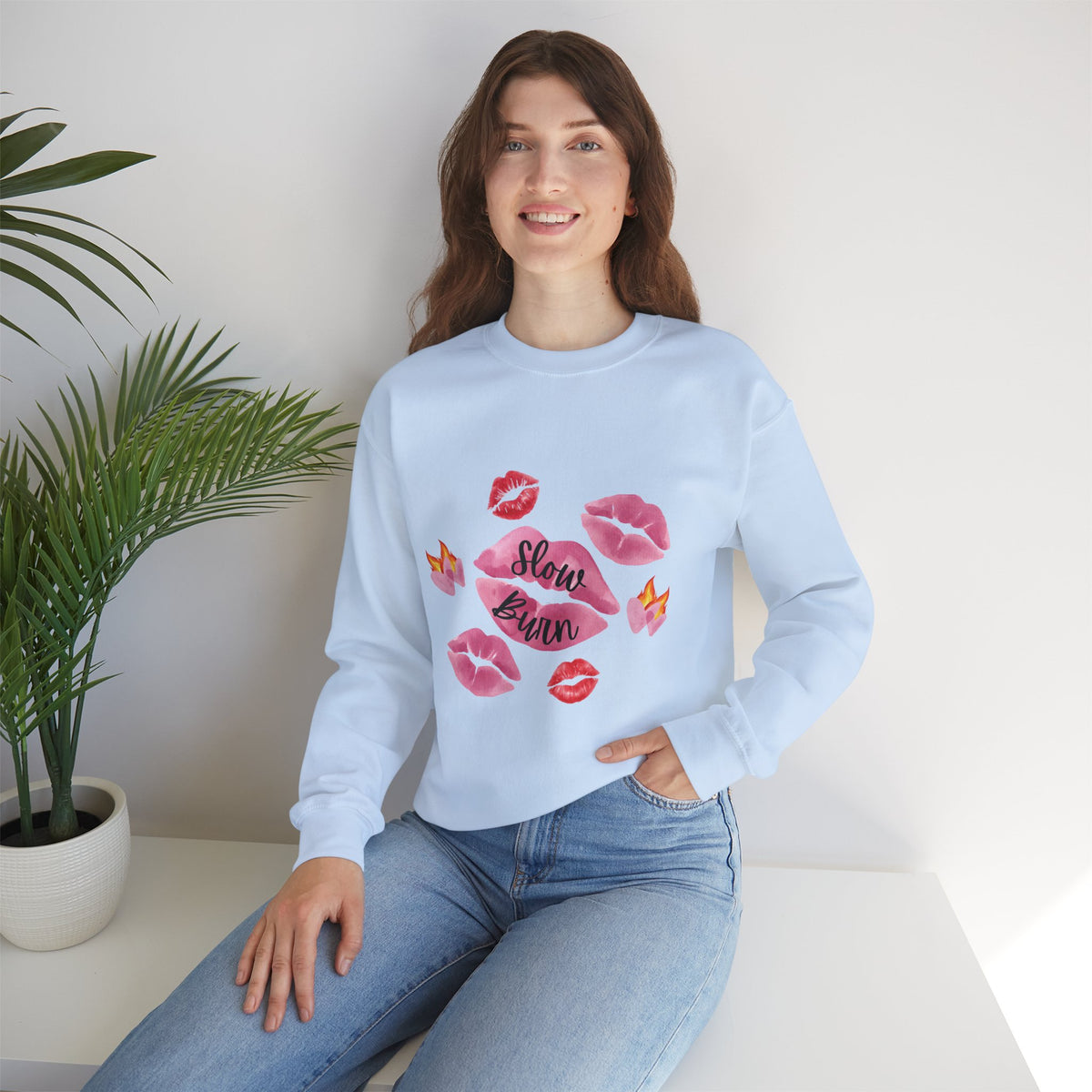 Kiss “Slow Burn” Trope Crewneck