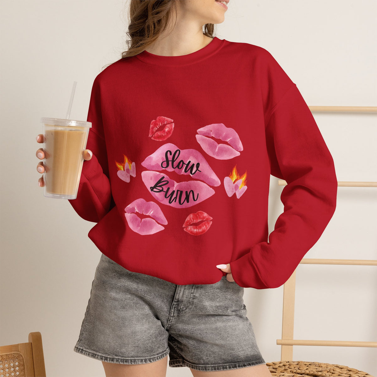 Kiss “Slow Burn” Trope Crewneck