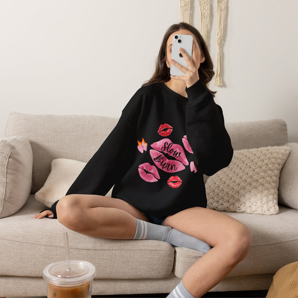 Kiss “Slow Burn” Trope Crewneck
