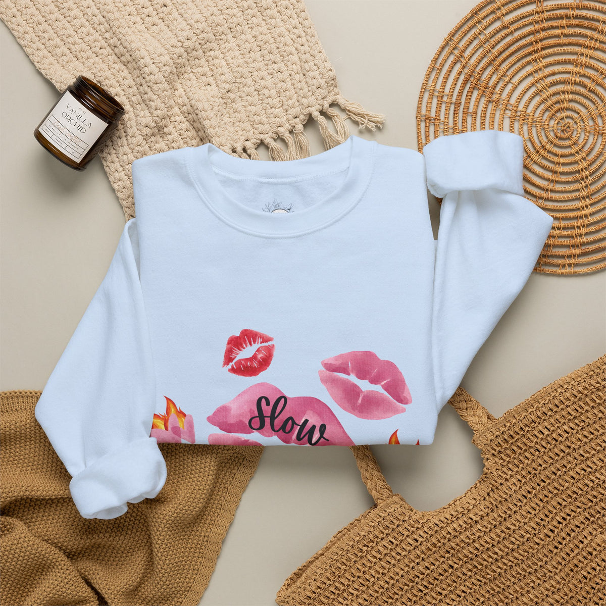 Kiss “Slow Burn” Trope Crewneck