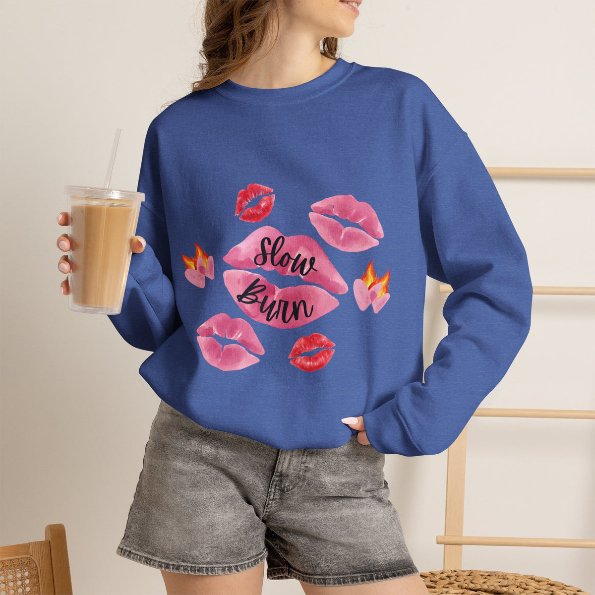 Kiss “Slow Burn” Trope Crewneck