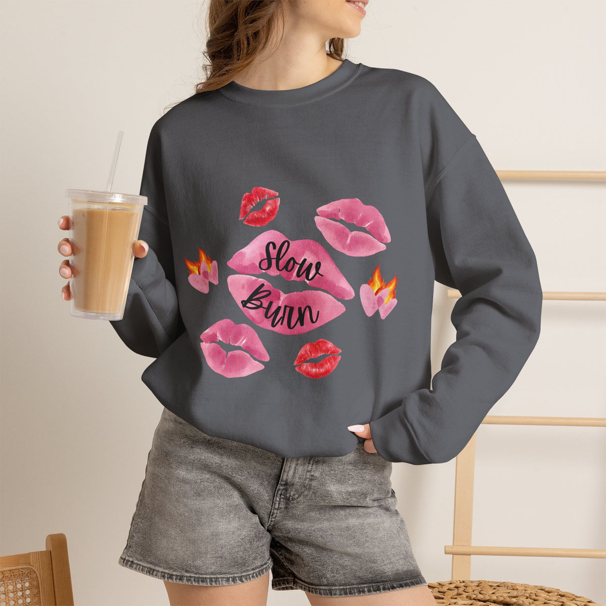 Kiss “Slow Burn” Trope Crewneck