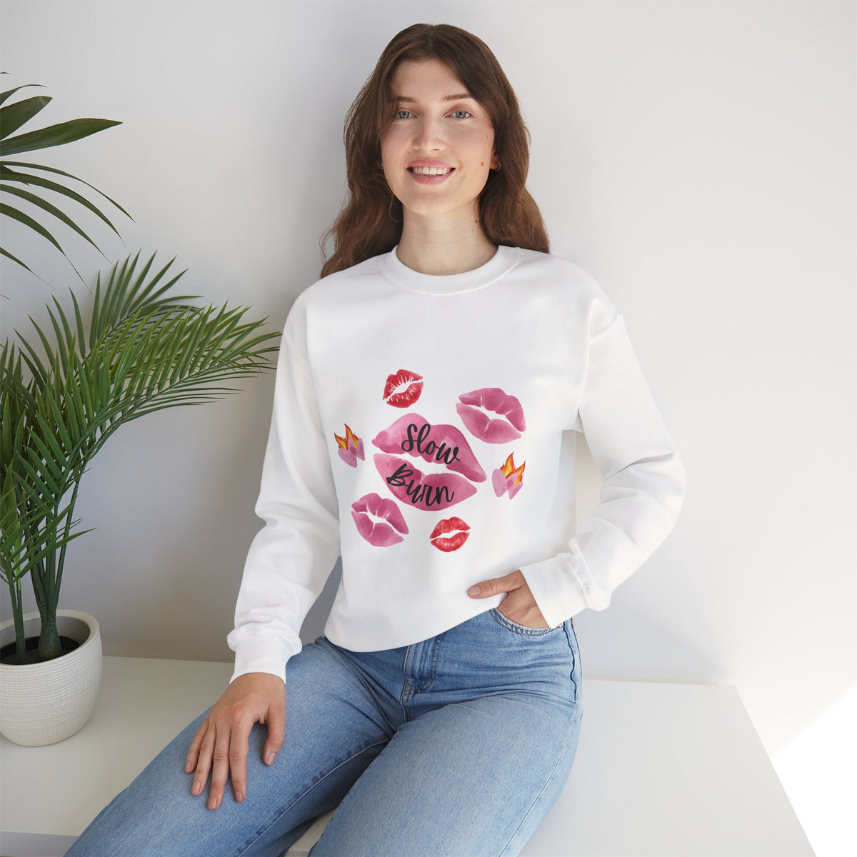 Kiss “Slow Burn” Trope Crewneck