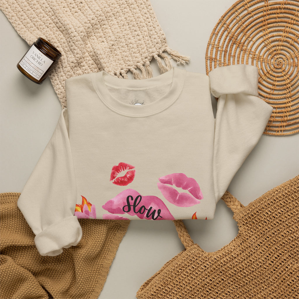 Kiss “Slow Burn” Trope Crewneck