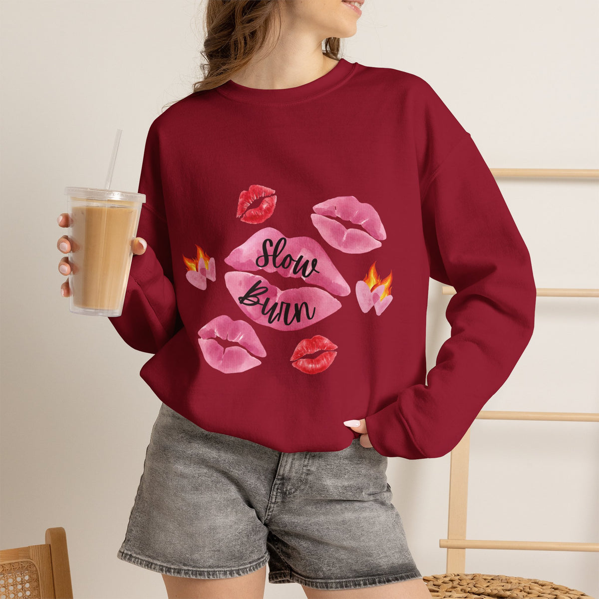 Kiss “Slow Burn” Trope Crewneck
