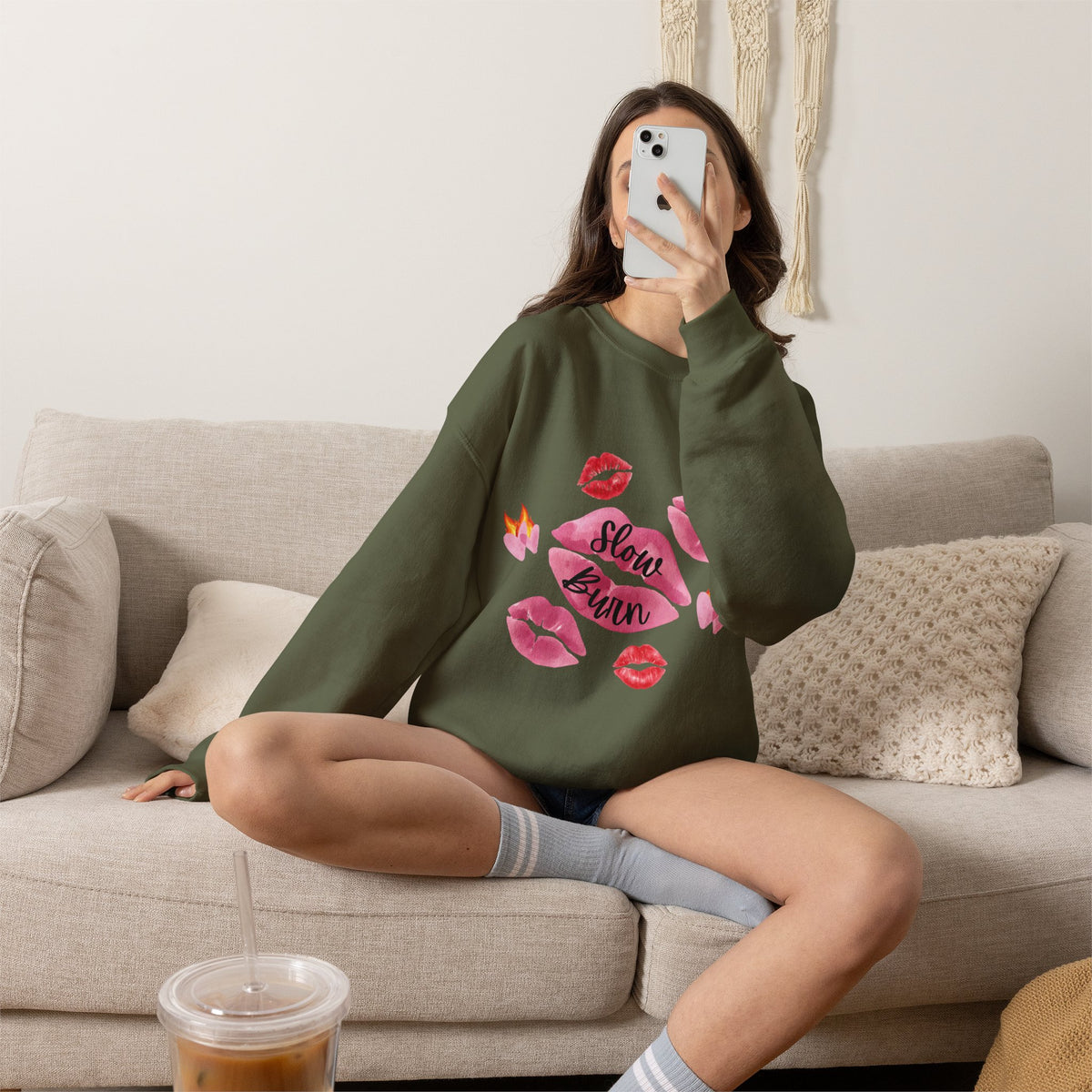 Kiss “Slow Burn” Trope Crewneck