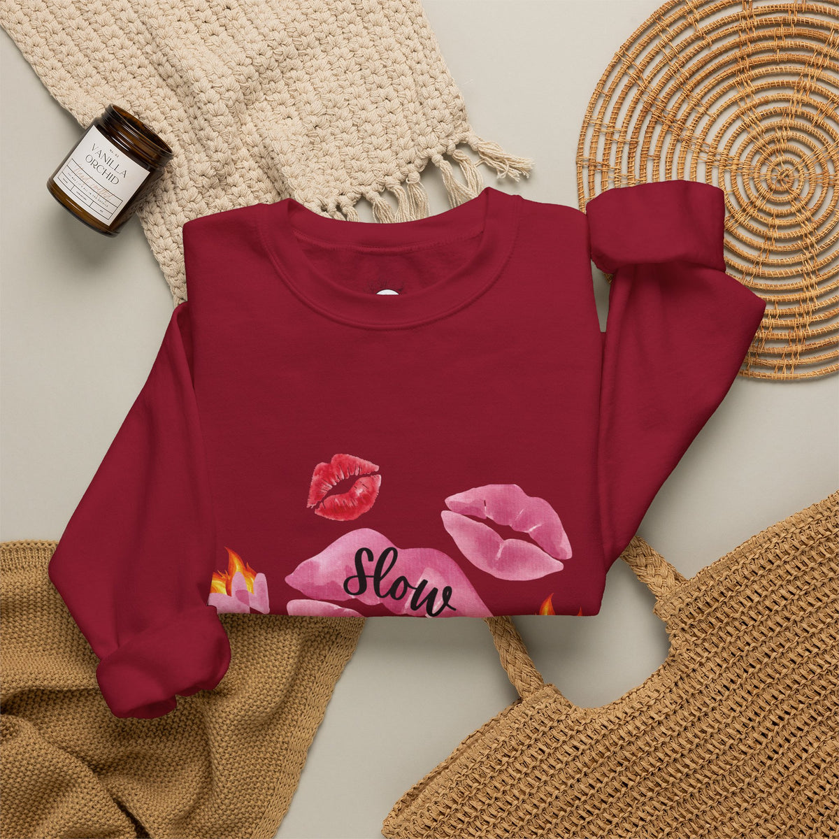 Kiss “Slow Burn” Trope Crewneck