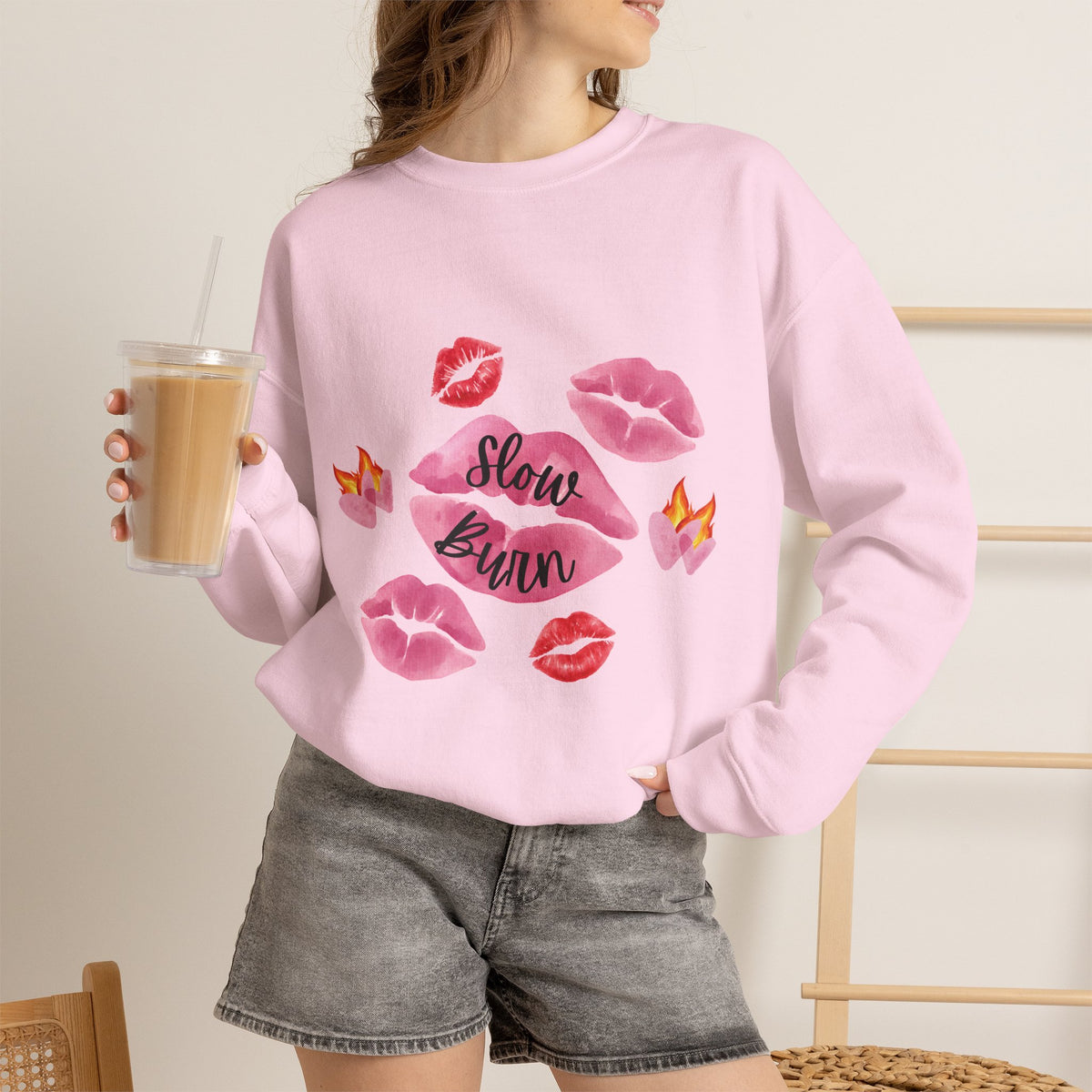 Kiss “Slow Burn” Trope Crewneck