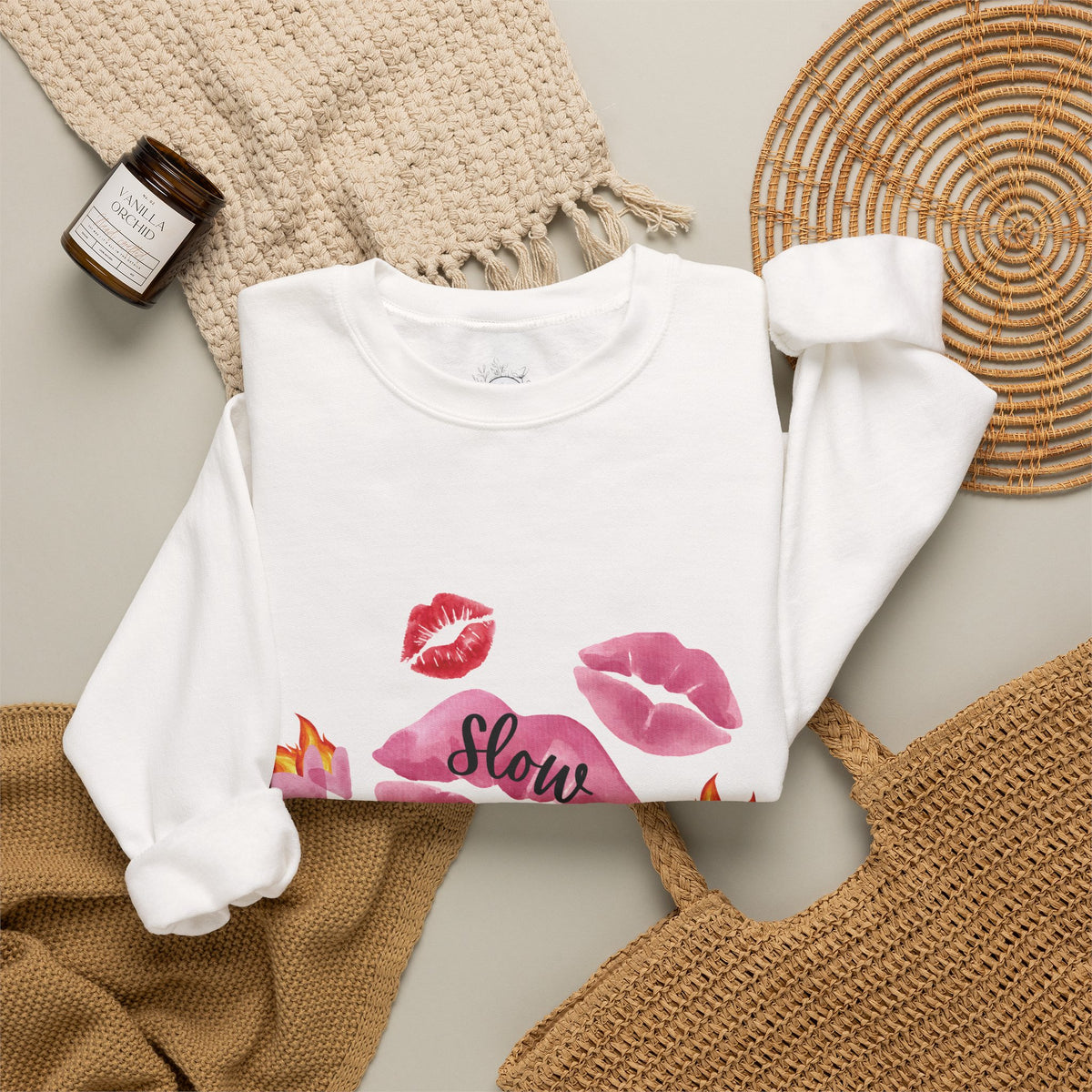 Kiss “Slow Burn” Trope Crewneck
