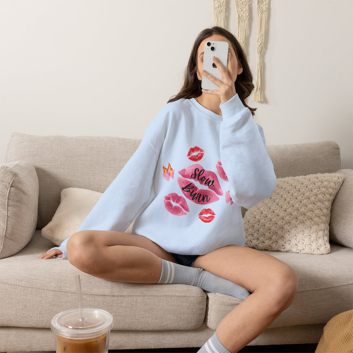 Kiss “Slow Burn” Trope Crewneck