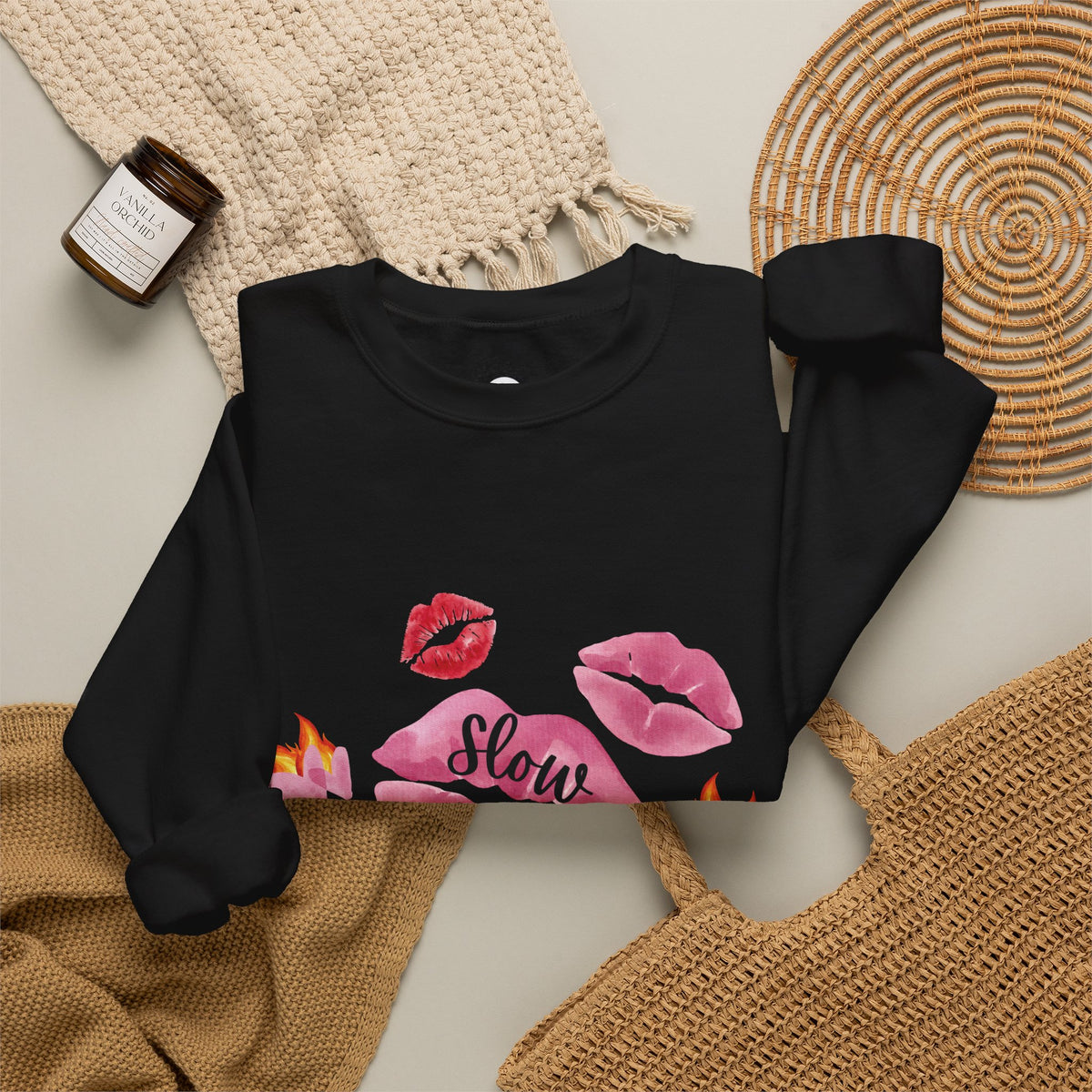 Kiss “Slow Burn” Trope Crewneck