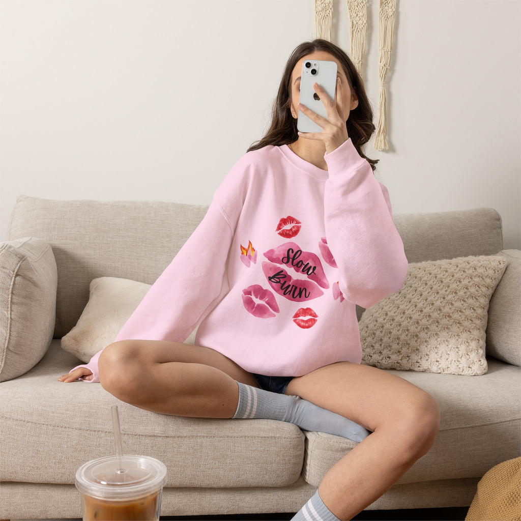 Kiss “Slow Burn” Trope Crewneck