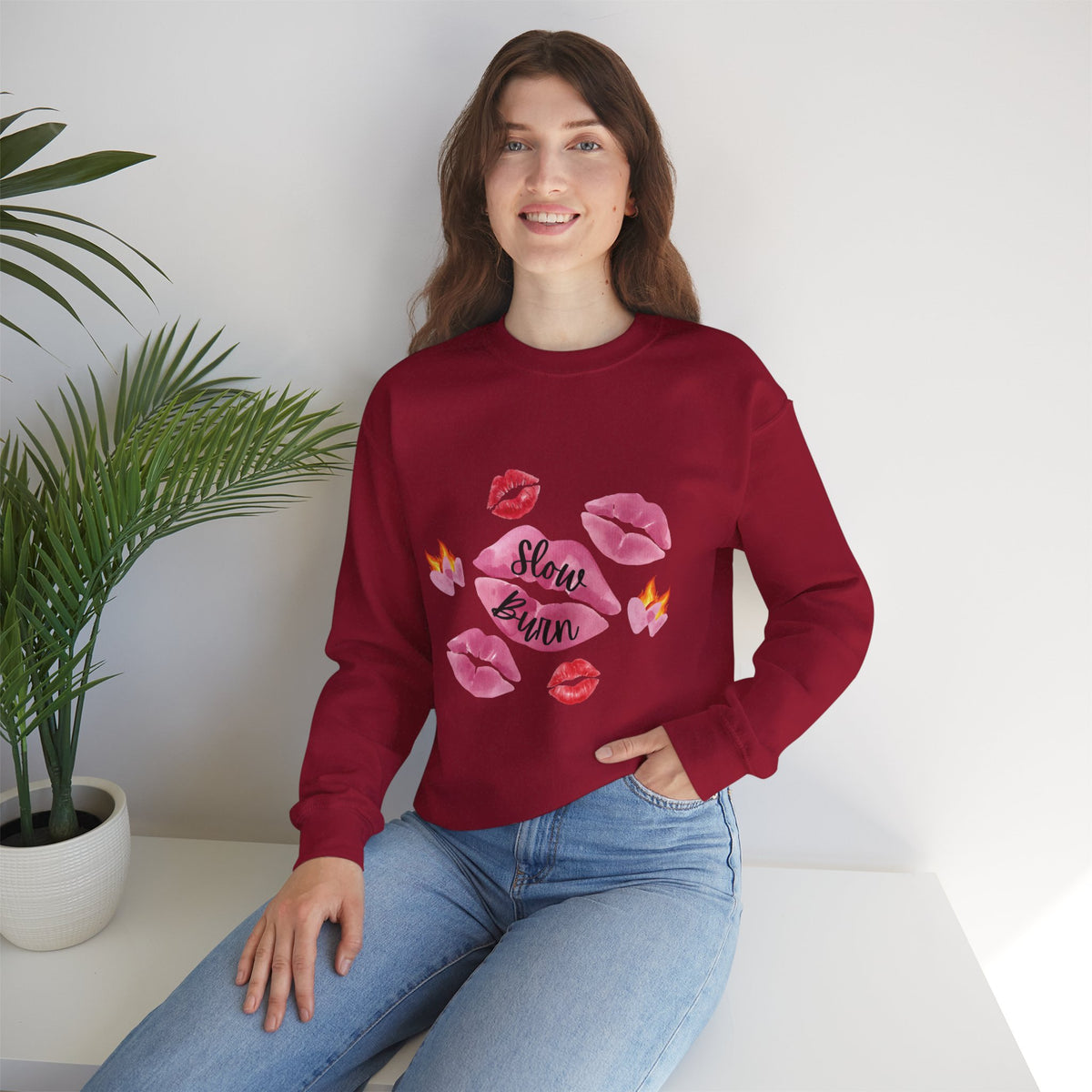 Kiss “Slow Burn” Trope Crewneck