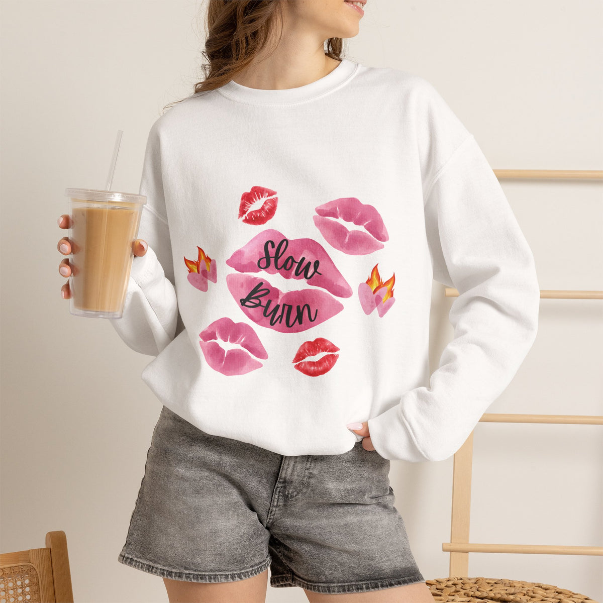 Kiss “Slow Burn” Trope Crewneck