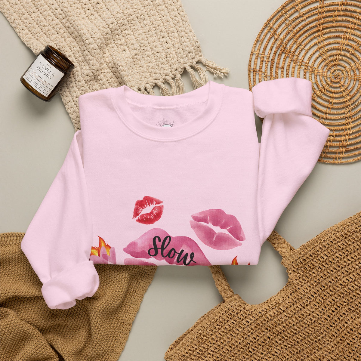 Kiss “Slow Burn” Trope Crewneck