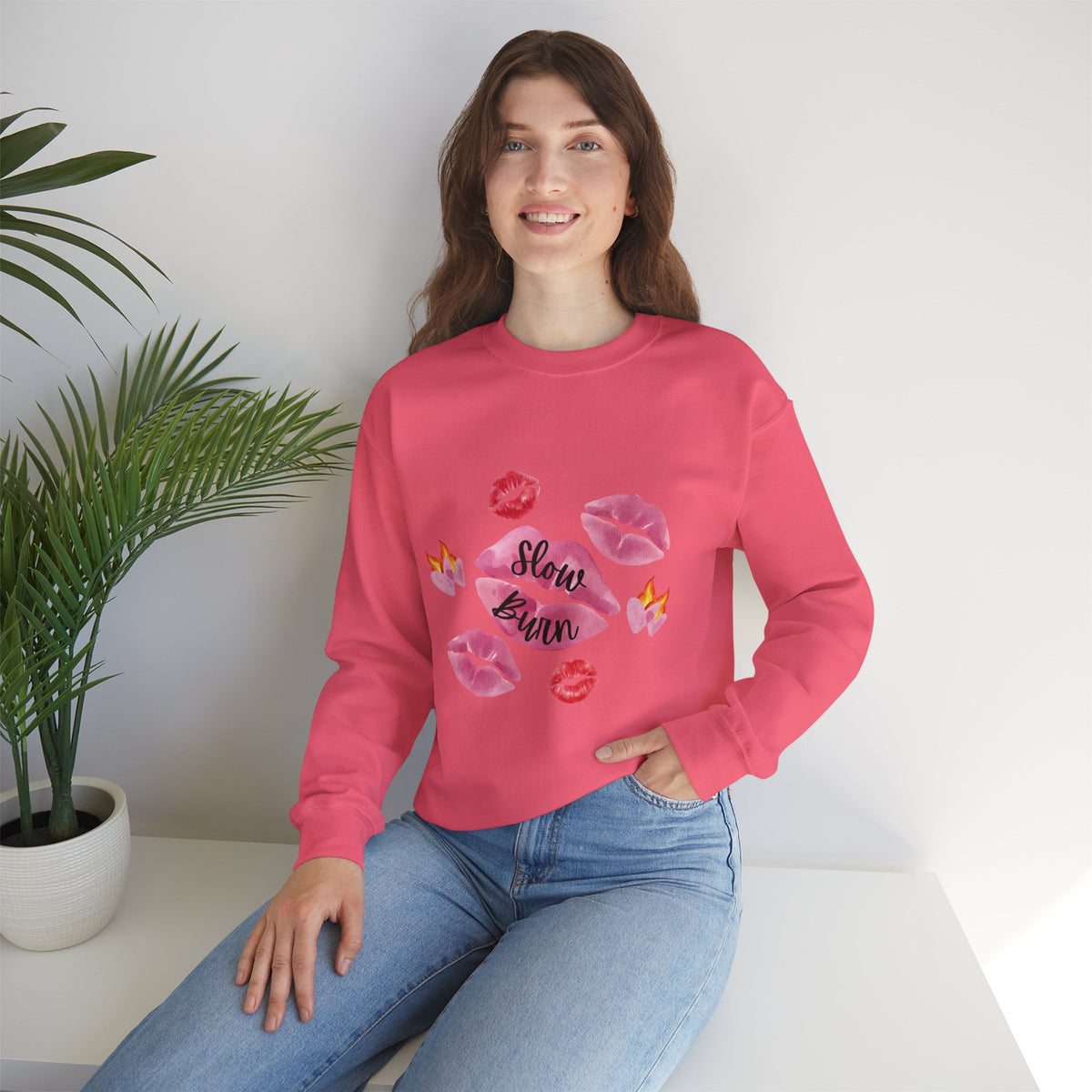 Kiss “Slow Burn” Trope Crewneck