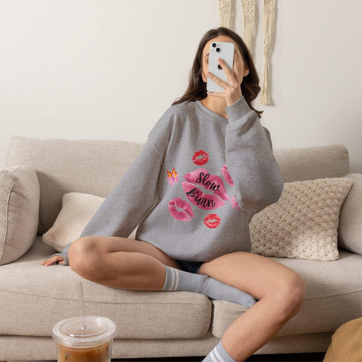 Kiss “Slow Burn” Trope Crewneck