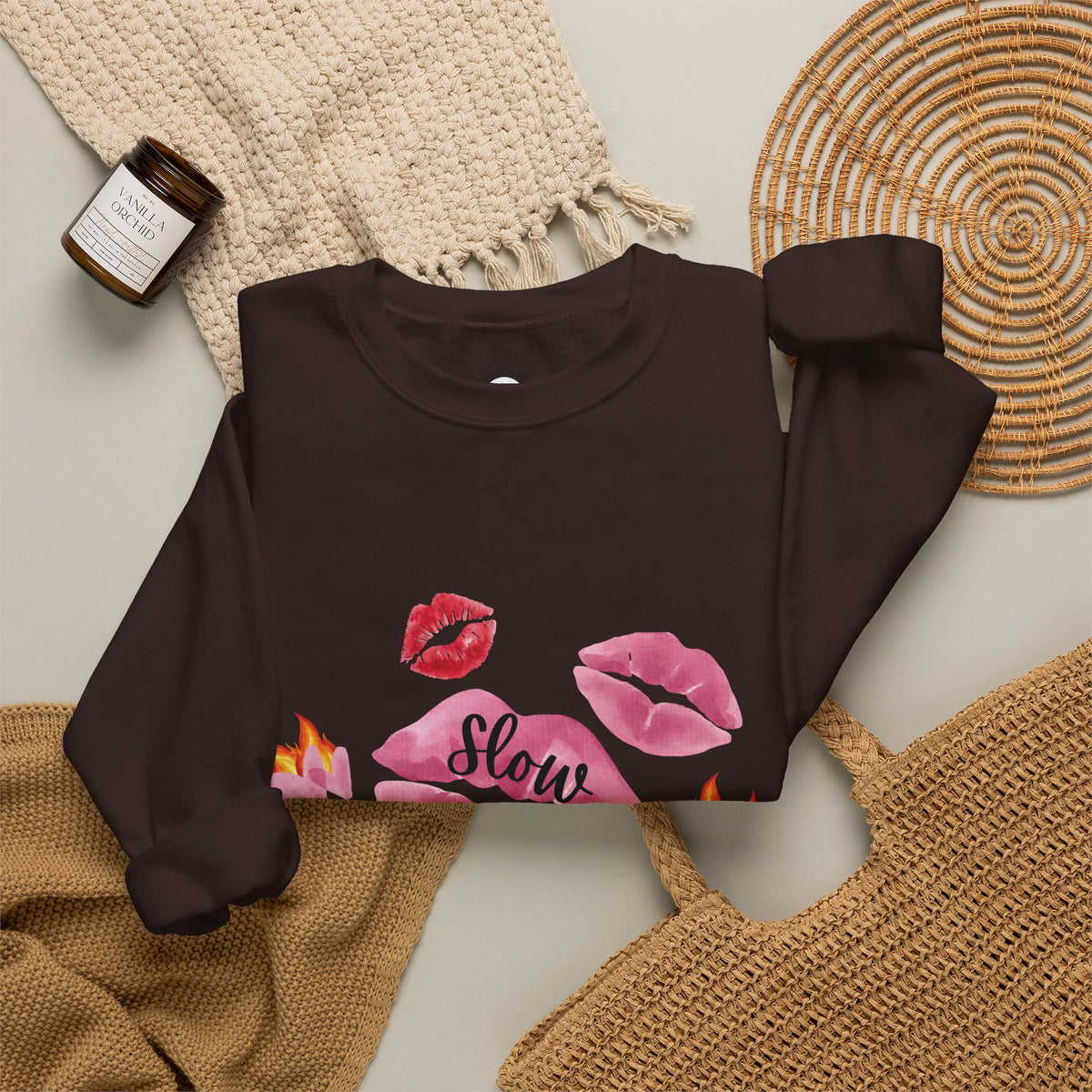 Kiss “Slow Burn” Trope Crewneck